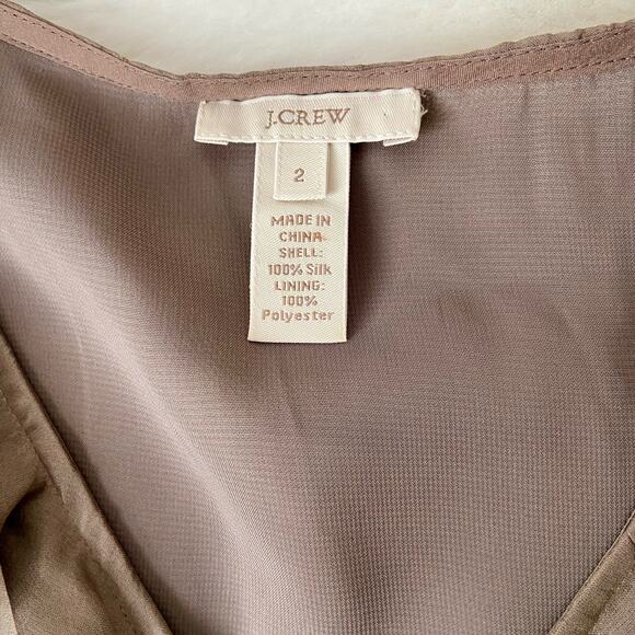 J. Crew 100% Silk Ruffled Tank Top Size 2 - Picture 6 of 6